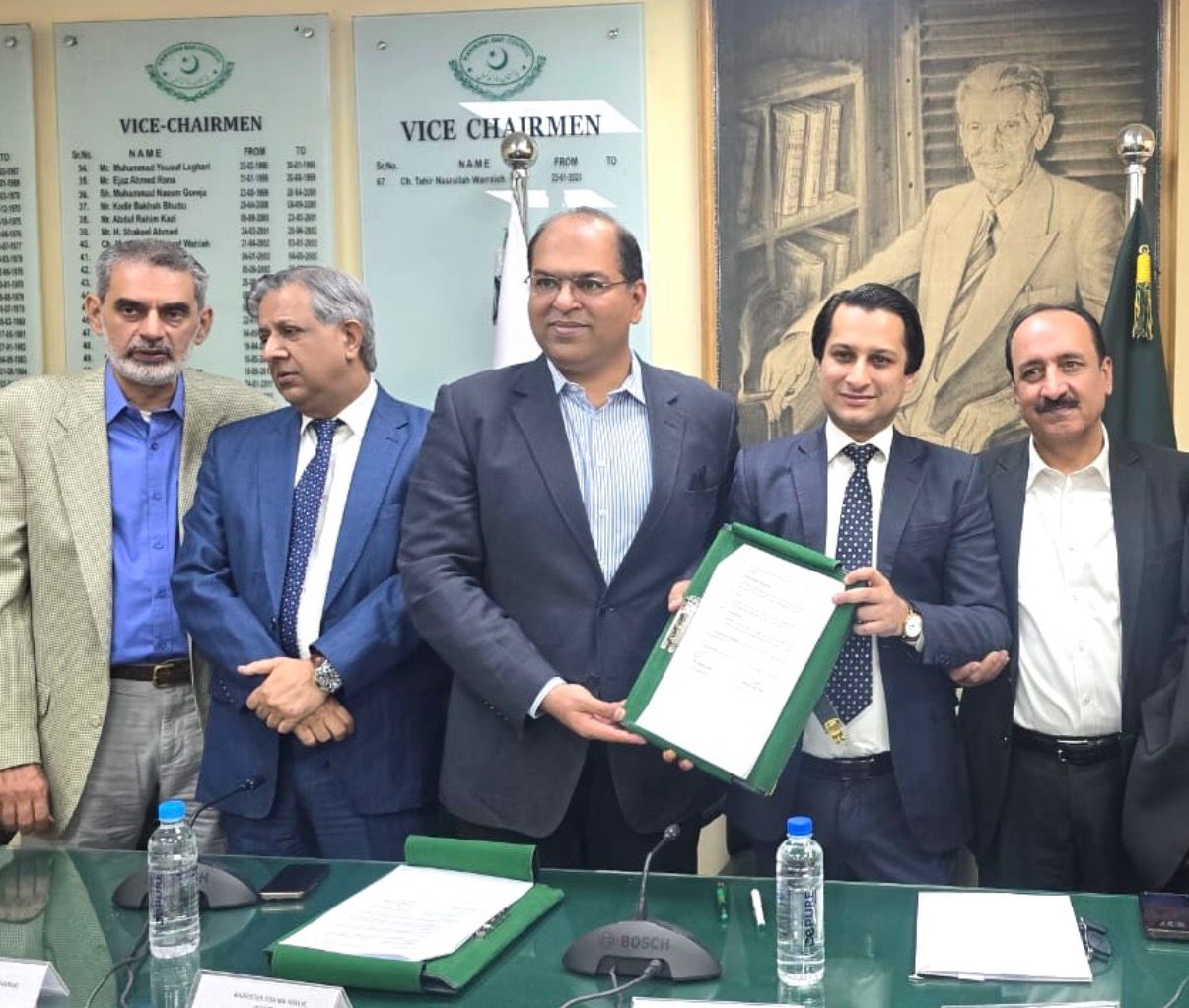 MOU signing ceremony with SECP for promotion of continued legal education for lawyers in the field of corporate law.